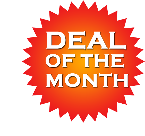 deal of the month vector icon design
